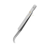 MACY Professional Eyelash Extension Tweezers: Precision Curved Stainless Steel Tip for Isolation