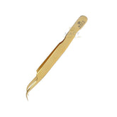 MACY Pro-Strong Curved Gold Eyelash Extension Tweezers: Precision Isolation Tool