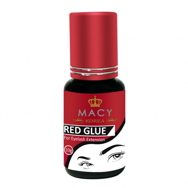 MACY Red Eyelash Extension Glue - Ultra-Fast 0.5s Dry, 5-Week Hold