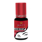 MACY Red Eyelash Extension Glue - Ultra-Fast 0.5s Dry, 5-Week Hold