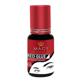 MACY Red Eyelash Extension Glue - Ultra-Fast 0.5s Dry, 5-Week Hold