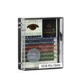 MACY Super Gold Glitter Eyelash Extensions - Sparkle Party & Wedding Lashes