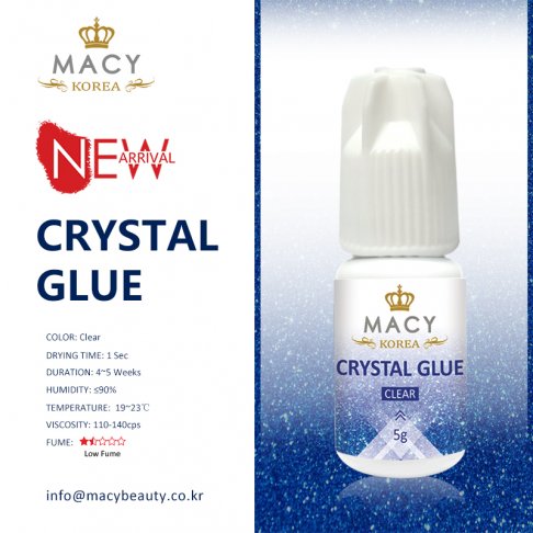 MACY Crystal Eyelash Extension Glue: Rapid Dry, Strong Bond, Low Fume