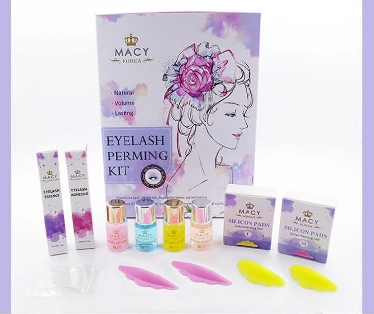 Macy Premium Lash Lifting Kit: Hypoallergenic Perm for Natural, Voluminous Curls