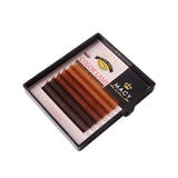 Vibrant Super Gold Color Eyelash Extensions: Rainbow Hues, Customizable Curls, Lengths