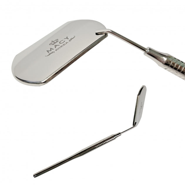 Premium Stainless Steel Eyelash Extension Inspection Mirror - Clear, Durable, Elegant