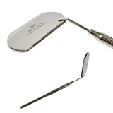 Premium Stainless Steel Eyelash Extension Inspection Mirror - Clear, Durable, Elegant