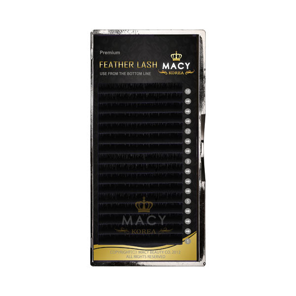 MACY SG Feather Lash: Lightweight 3D/6D Volume Eyelash Extensions, Mixed Length Tray