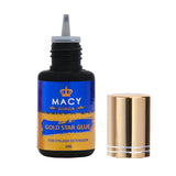 MACY Professional Gold Star Eyelash Extension Glue - Fast Drying, Long Lasting