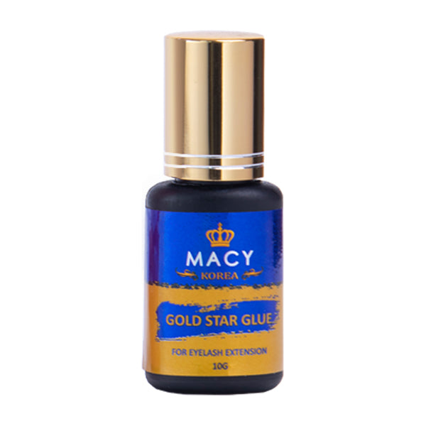 MACY Professional Gold Star Eyelash Extension Glue - Fast Drying, Long Lasting