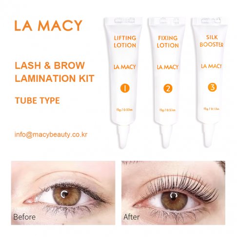 MACY Professional Gentle Lash & Brow Lamination Kit Tube for Stunning Curls