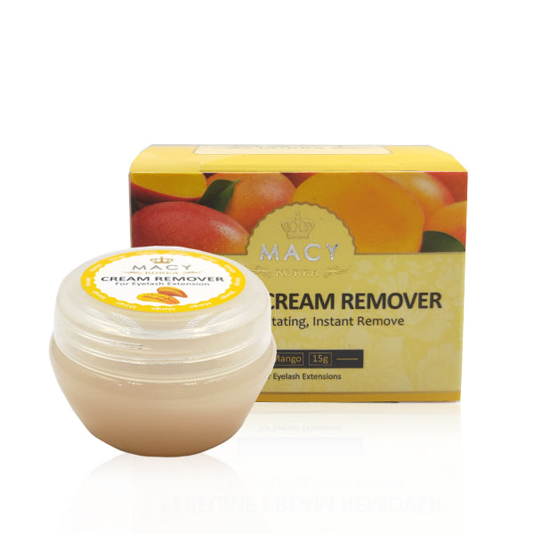 Macy Mango Scented Eyelash Extension Cream Remover - Gentle, Fast, Low Irritation