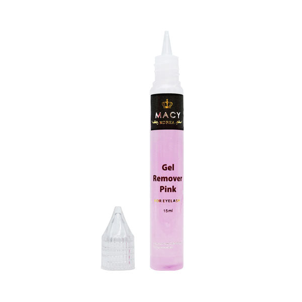 Macy Pink Gel Remover Tube: Gentle, Fast Eyelash Extension Glue Dissolver