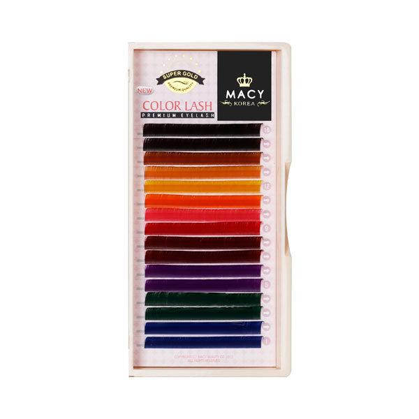 Vibrant SG Color Eyelash Extensions - Premium Rainbow Lashes by MACY