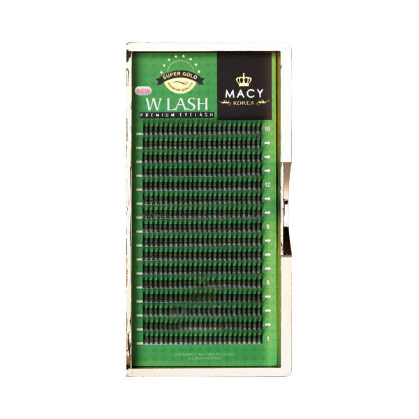 Super Gold W Lash Premium Eyelash Extensions for 3D Volume Effects