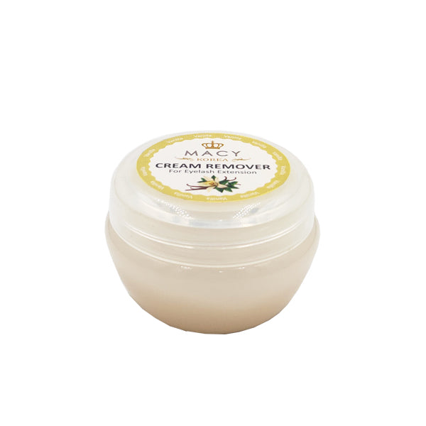 Macy Vanilla Scented Eyelash Extension Cream Remover - Gentle, Fast, Effective