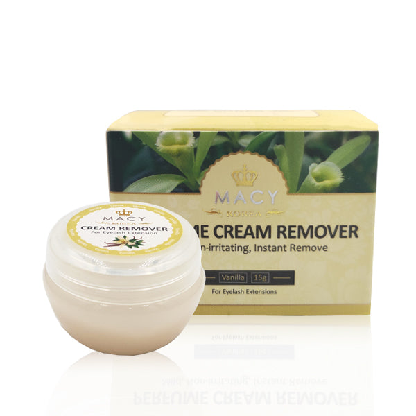 Macy Vanilla Scented Eyelash Extension Cream Remover - Gentle, Fast, Effective