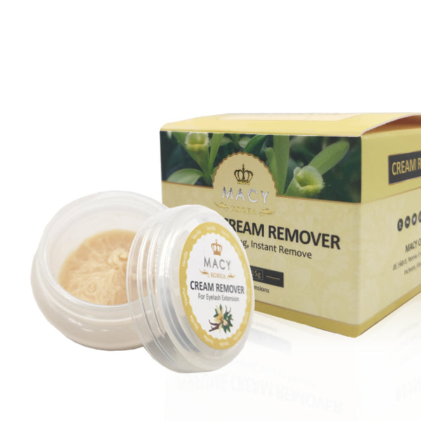 Macy Vanilla Scented Eyelash Extension Cream Remover - Gentle, Fast, Effective