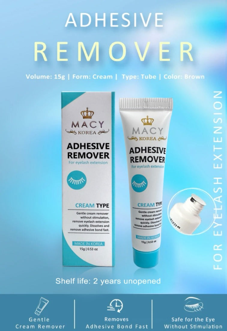 MACY Gentle Cream Eyelash Extension Adhesive Remover - Non-Irritating Formula