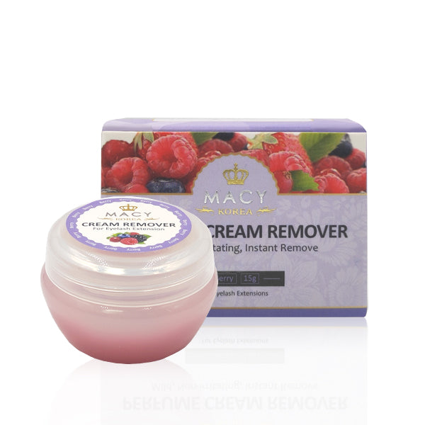 MACY Berry Perfume Cream Eyelash Extension Remover for Gentle, Fast Removal