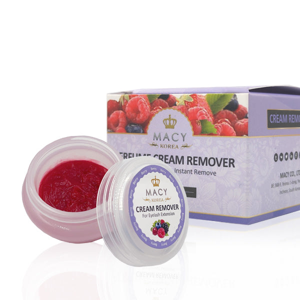 MACY Berry Perfume Cream Eyelash Extension Remover for Gentle, Fast Removal