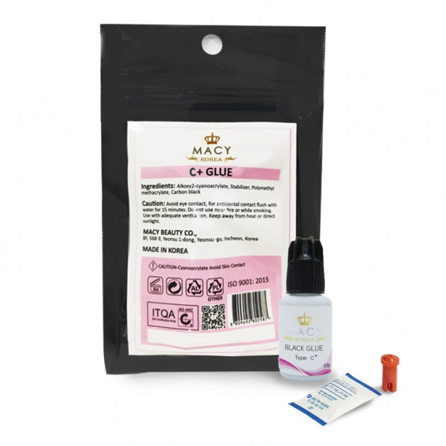 MACY C+ Eyelash Extension Glue: Low Fume, Medium Drying, Long-Lasting Bond