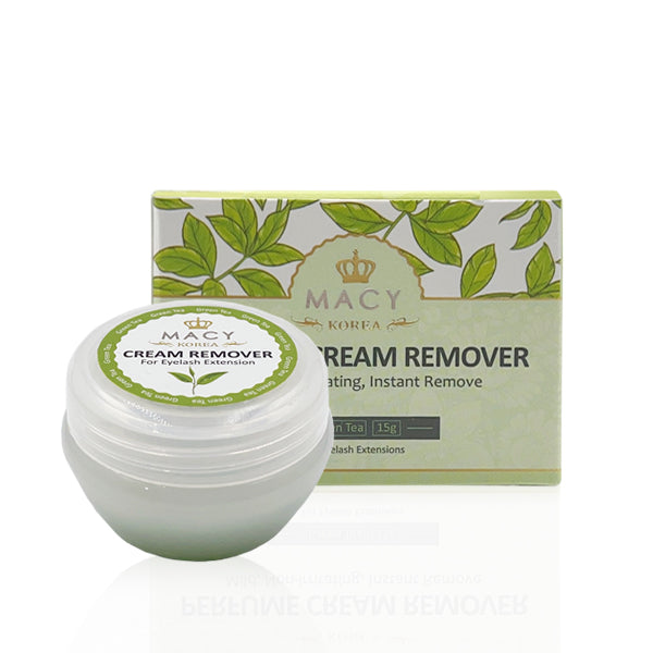 MACY Professional Green Tea Scented Eyelash Extension Cream Remover 15g - Gentle & Fast