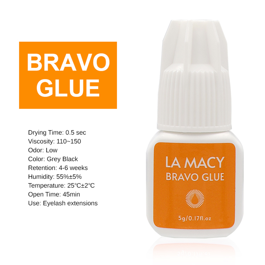 LA MACY Professional Eyelash Extension Glue Set: 5 Diverse Adhesives for Artists