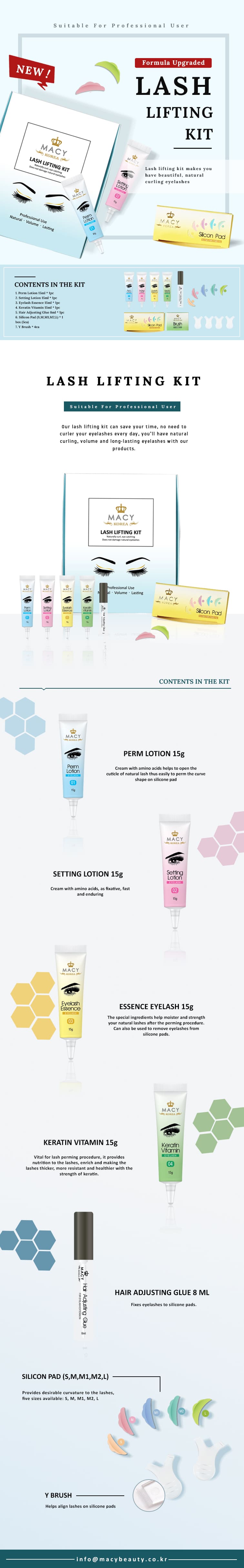 Professional Eyelash Lifting Perm Kit for Natural Curling Volume Long-Lasting Lashes