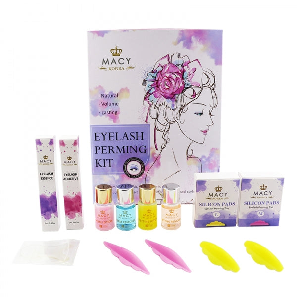 Macy Premium Lash Lifting Kit: Hypoallergenic Perm for Natural, Voluminous Curls