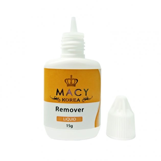 MACY Effortless Eyelash Extension Liquid Remover - Gentle, Fast, Clear, 0.5oz