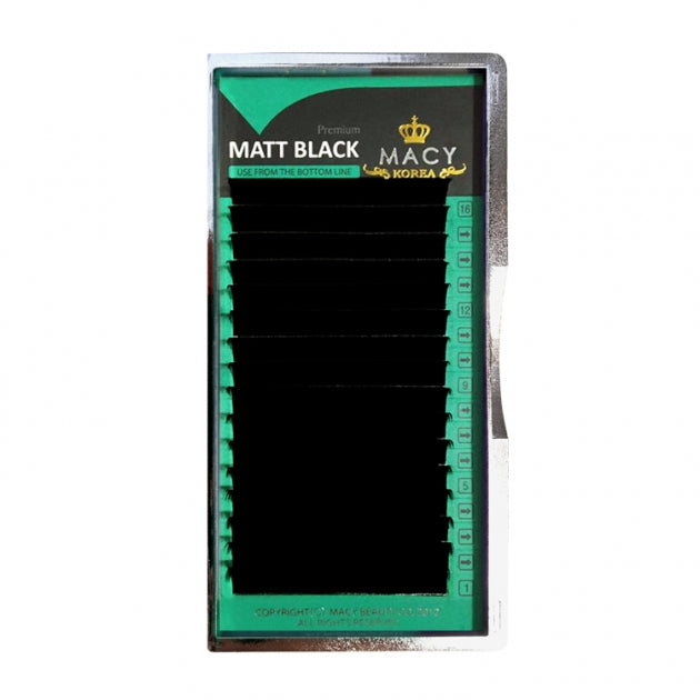 Macy MattBlack Eyelash Extensions: Soft, Natural Curl, Professional Quality Lashes