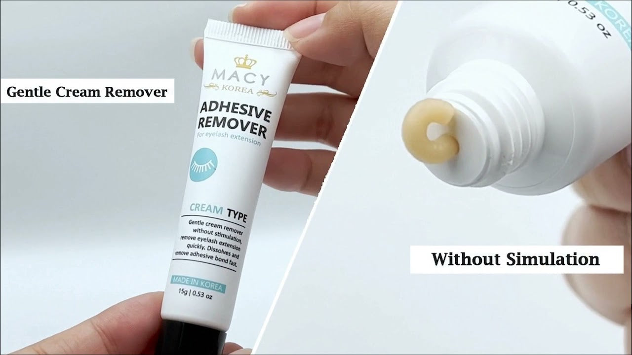 MACY Gentle Cream Eyelash Extension Adhesive Remover - Non-Irritating Formula