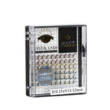 Super Gold Crystal Lash: Luxury Eyelash Extensions with Sparkling Tips, 6 Colors Available