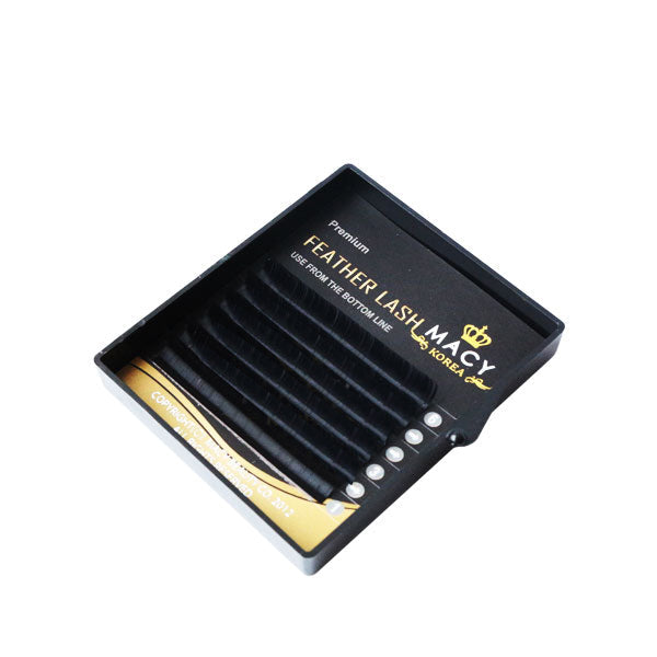 Premium Super Gold Feather Lash Extensions - Soft, Stable Curl for 3D/6D Volume