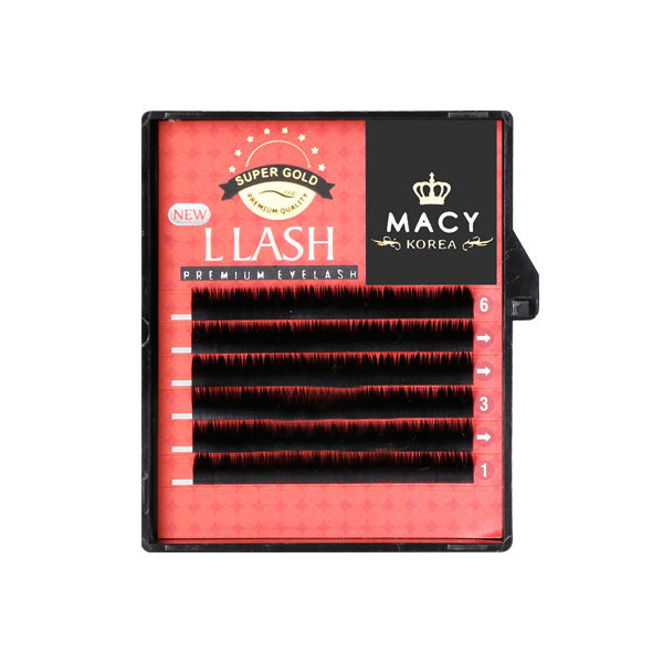 MACY Super Gold L Curl Eyelash Extensions for Dramatic Volume & Easy Application