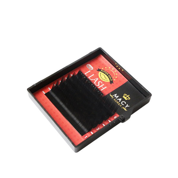 MACY Super Gold L Curl Eyelash Extensions for Dramatic Volume & Easy Application