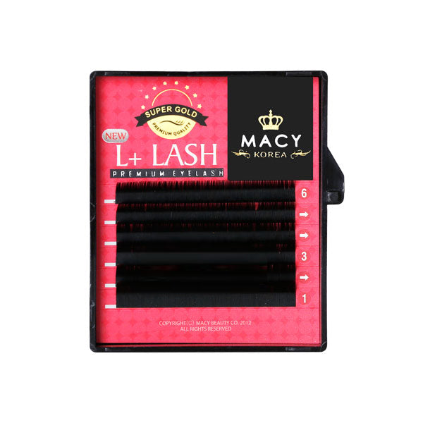 Super Gold L+ Lash: Premium Eyelash Extensions for Attractive, Curled Look