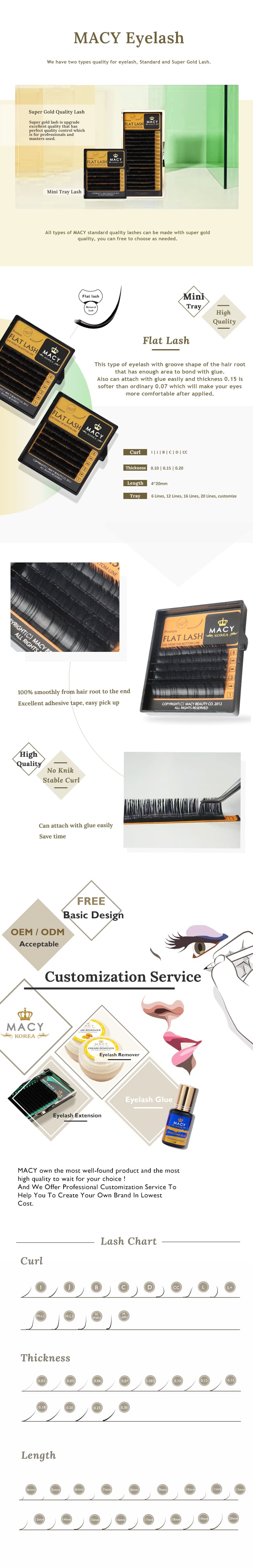 Super Gold Flat Lash Extensions: Easy Bond, Comfortable Wear, Premium Quality