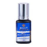 MACY Silver Star Eyelash Extension Glue: Rapid 0.5 Second Dry, 6 Week Hold