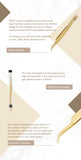MACY Pro-Strong Curved Gold Eyelash Extension Tweezers: Precision Isolation Tool